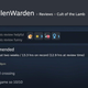 A Steam user reviews the game Cult of the Lamb.